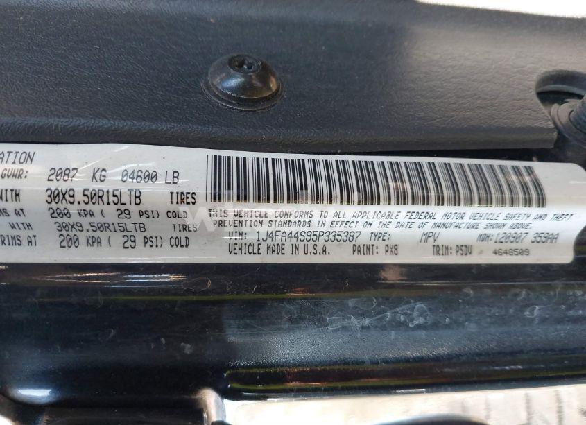 Photo 9 of 2005 Jeep Wrangler UNLIMITED (VIN 1J4FA44S95P335387)