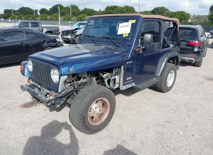Photo 2 of 2003 Jeep Wrangler SPORT (VIN 1J4FA49S23P301037)