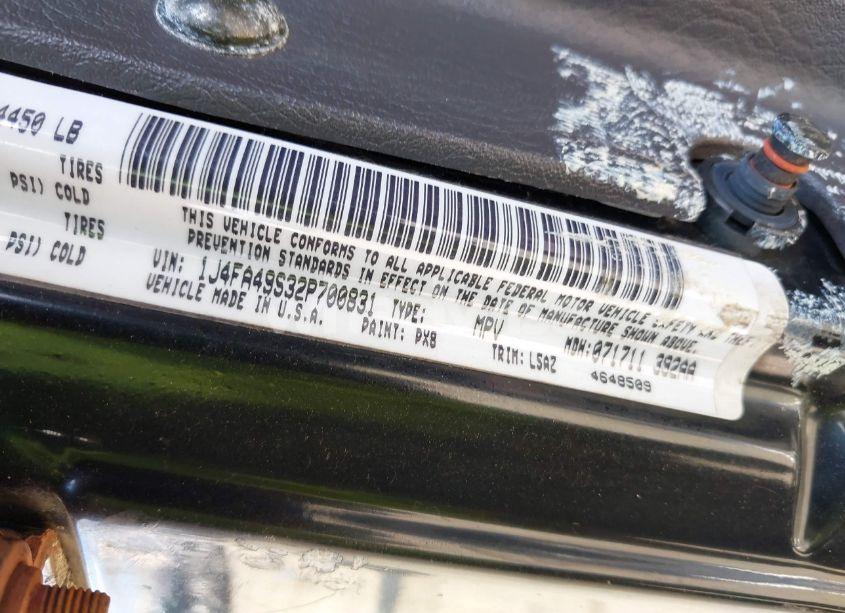 Photo 9 of 2002 Jeep Wrangler SPORT (VIN 1J4FA49S32P700831)