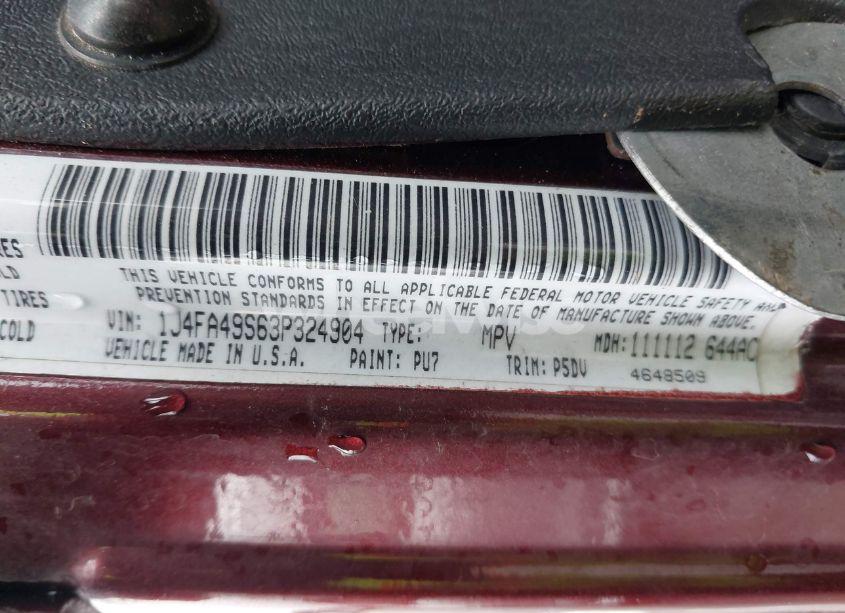 Photo 9 of 2003 Jeep Wrangler SPORT (VIN 1J4FA49S63P324904)