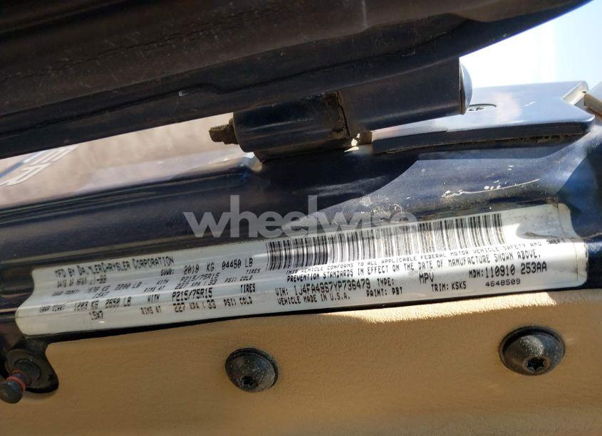 Photo 12 of 2000 Jeep Wrangler SPORT (VIN 1J4FA49S7YP736479)