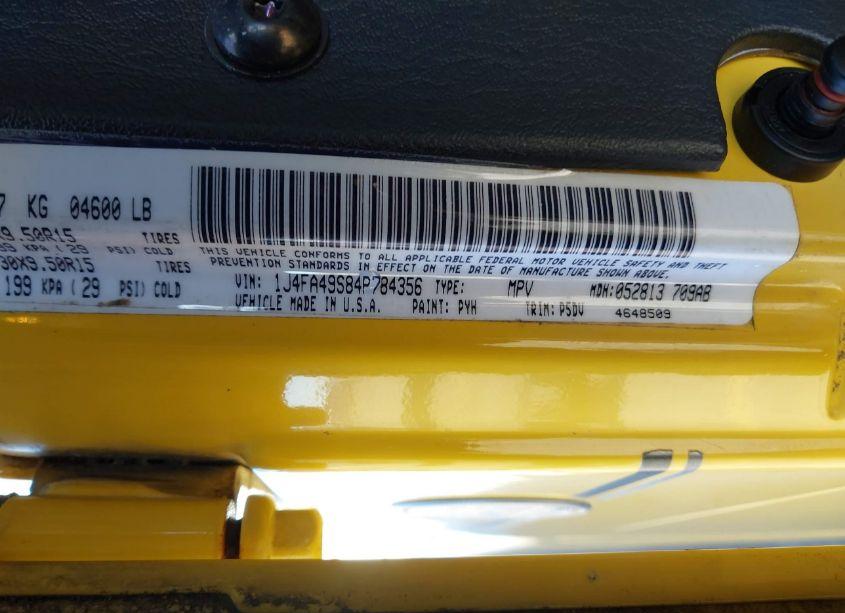 Photo 9 of 2004 Jeep Wrangler UNLIMITED (VIN 1J4FA49S84P784356)