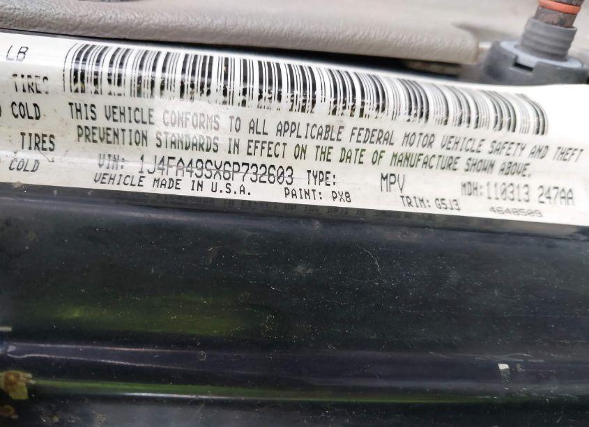 Photo 9 of 2006 Jeep Wrangler SPORT (VIN 1J4FA49SX6P732603)