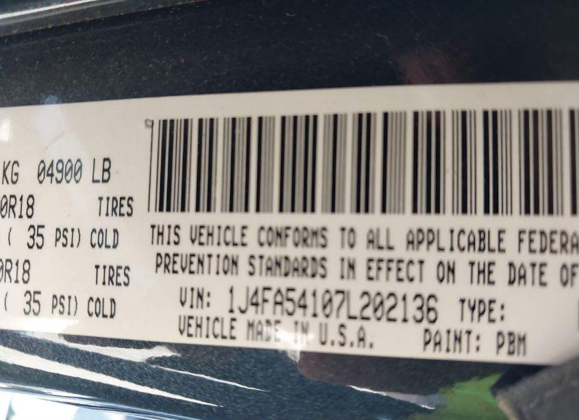 Photo 9 of 2007 Jeep Wrangler SAHARA (VIN 1J4FA54107L202136)