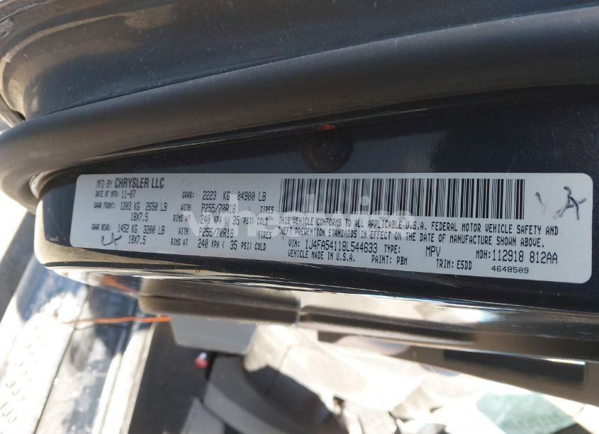 Photo 9 of 2008 Jeep Wrangler SAHARA (VIN 1J4FA54118L544633)