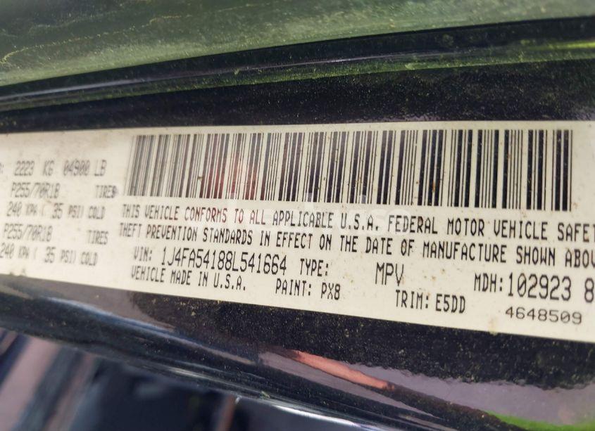 Photo 9 of 2008 Jeep Wrangler SAHARA (VIN 1J4FA54188L541664)