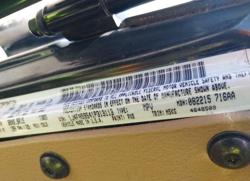 Photo 9 of 2001 Jeep Wrangler SAHARA (VIN 1J4FA59S41P313113)