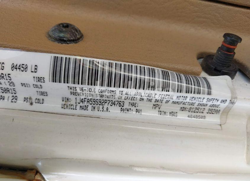 Photo 9 of 2002 Jeep Wrangler SAHARA (VIN 1J4FA59S92P734763)