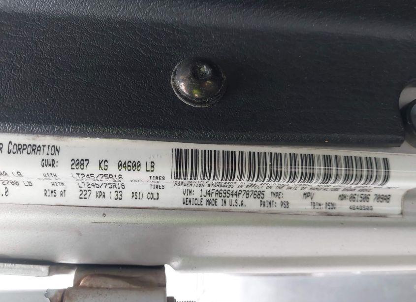 Photo 9 of 2004 Jeep Wrangler RUBICON (VIN 1J4FA69S44P787685)