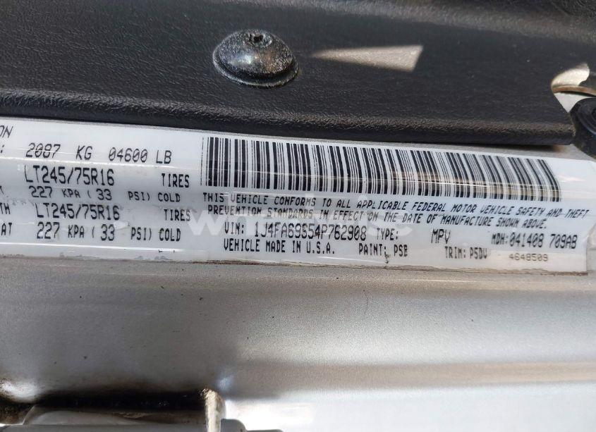 Photo 9 of 2004 Jeep Wrangler RUBICON (VIN 1J4FA69S54P762908)