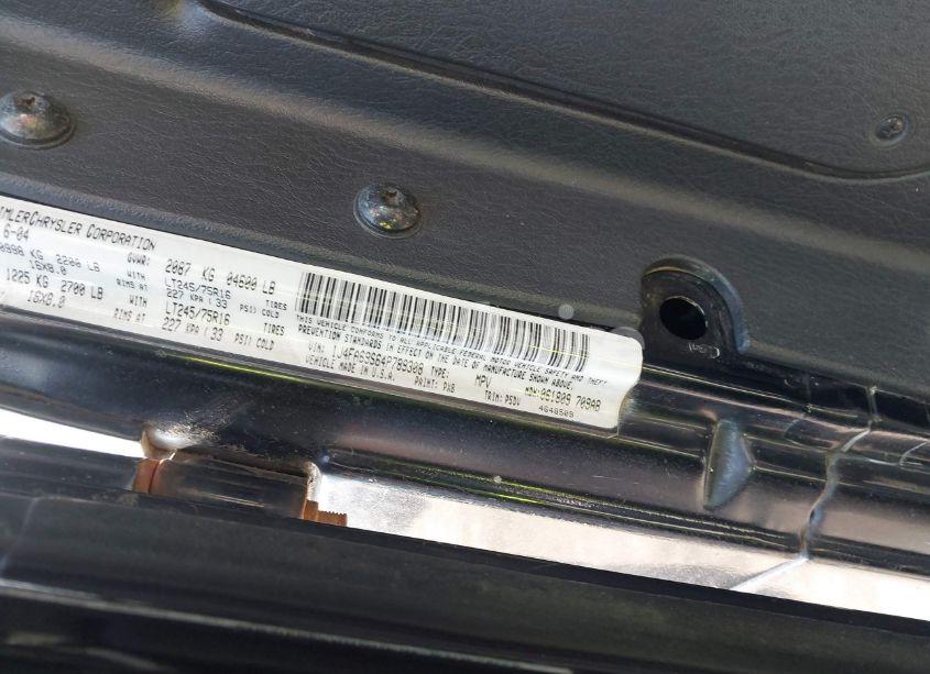 Photo 9 of 2004 Jeep Wrangler RUBICON (VIN 1J4FA69S64P789308)