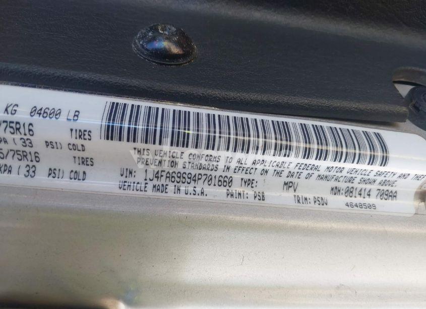 Photo 9 of 2004 Jeep Wrangler RUBICON (VIN 1J4FA69S94P701660)