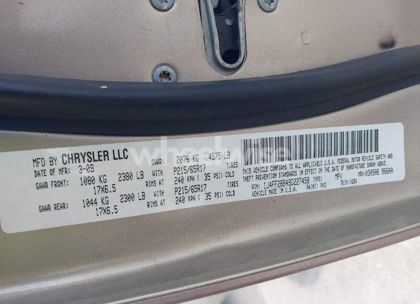 Photo 9 of 2009 Jeep Patriot SPORT (VIN 1J4FF28B49D227458)