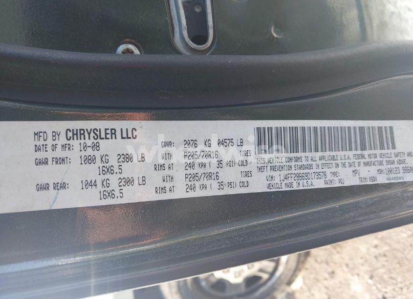 Photo 9 of 2009 Jeep Patriot SPORT (VIN 1J4FF28B69D173578)