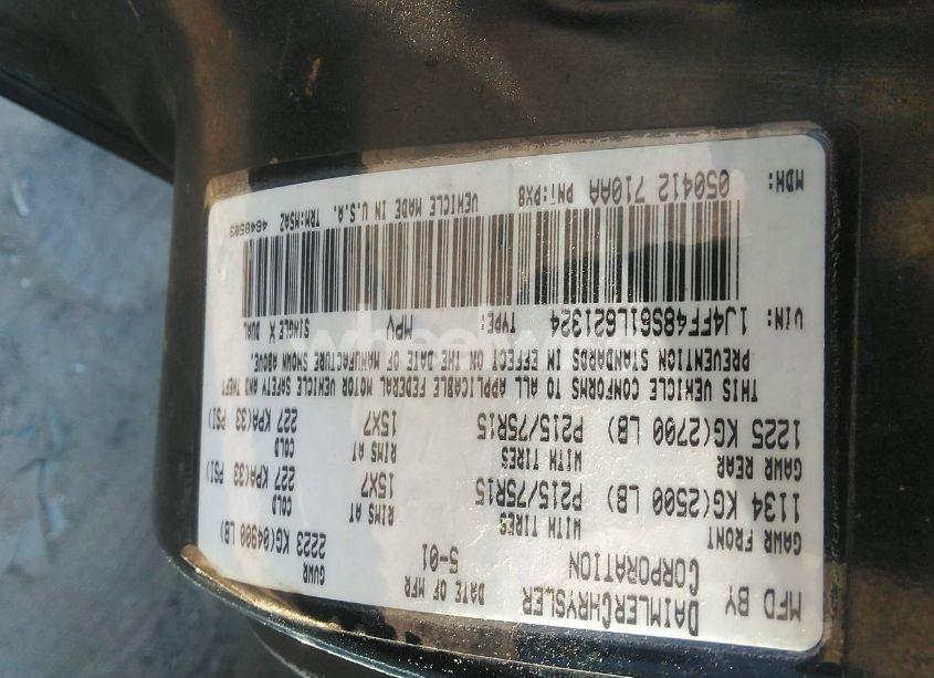 Photo 9 of 2001 Jeep Cherokee SPORT (VIN 1J4FF48S61L621324)