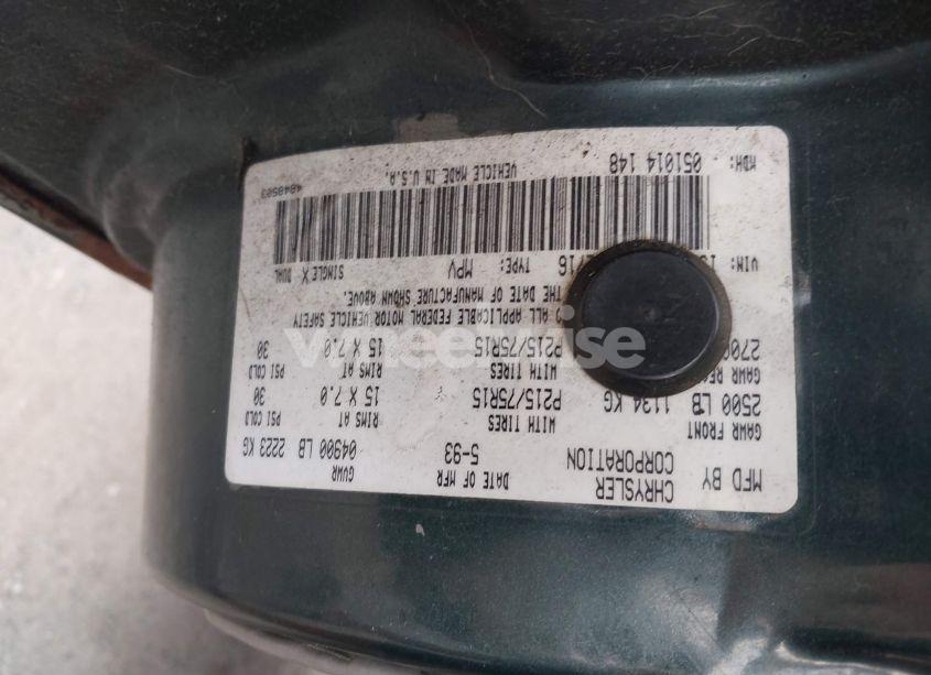 Photo 9 of 1993 Jeep Cherokee SPORT (VIN 1J4FJ68S2PL622716)