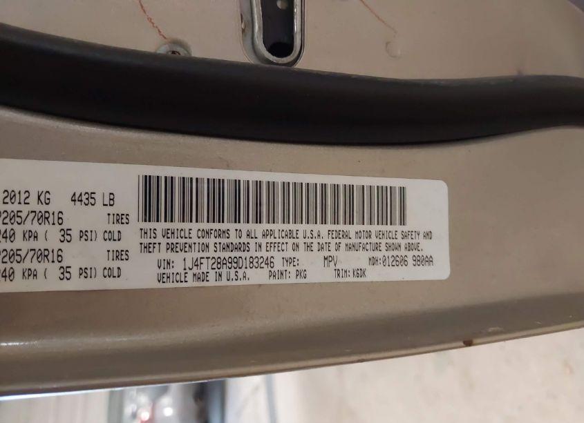 Photo 9 of 2009 Jeep Patriot SPORT (VIN 1J4FT28A99D183246)