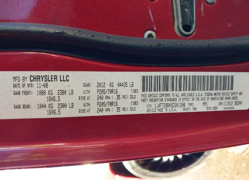 Photo 9 of 2009 Jeep Patriot SPORT (VIN 1J4FT28B49D201208)