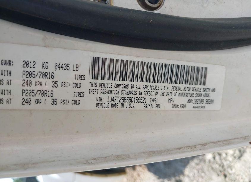 Photo 9 of 2009 Jeep Patriot SPORT (VIN 1J4FT28B59D159521)