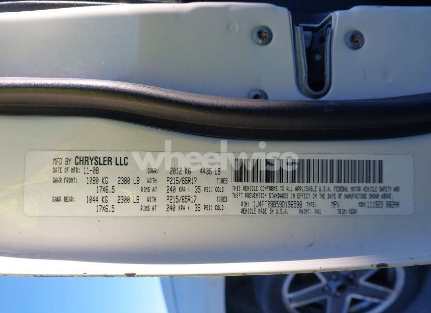 Photo 9 of 2009 Jeep Patriot SPORT (VIN 1J4FT28B59D196598)