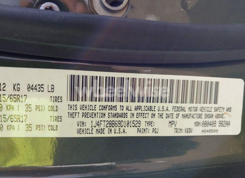 Photo 9 of 2009 Jeep Patriot SPORT (VIN 1J4FT28B69D101529)