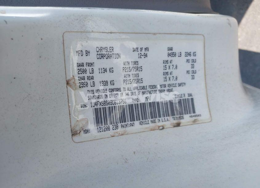 Photo 9 of 1995 Jeep Grand CHEROKEE LAREDO (VIN 1J4FX58S0SC613756)