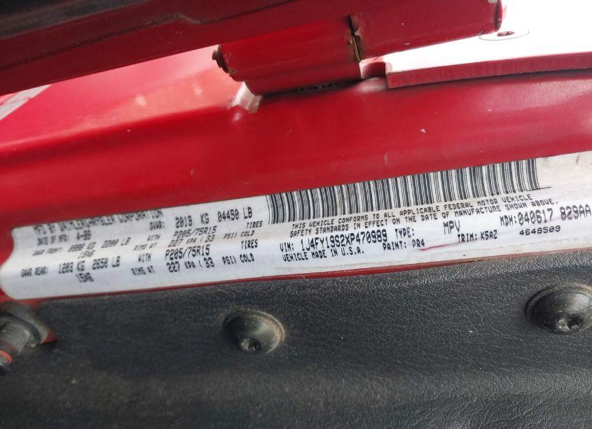 Photo 9 of 1999 Jeep Wrangler SPORT (VIN 1J4FY19S2XP470989)