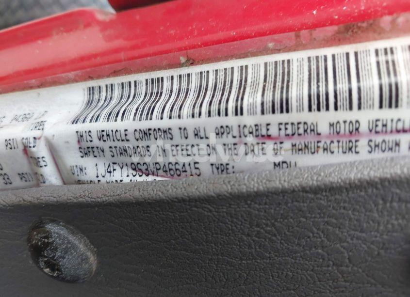 Photo 9 of 1997 Jeep Wrangler SPORT (VIN 1J4FY19S3VP466415)