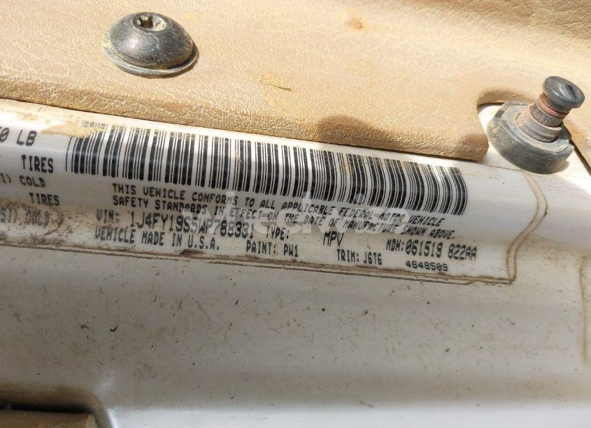 Photo 9 of 1998 Jeep Wrangler SPORT (VIN 1J4FY19S5WP788331)