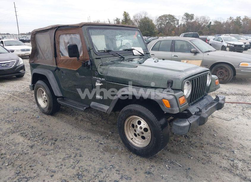 1998 Jeep Wrangler SPORT (VIN 1J4FY19S6WP791125) main photo