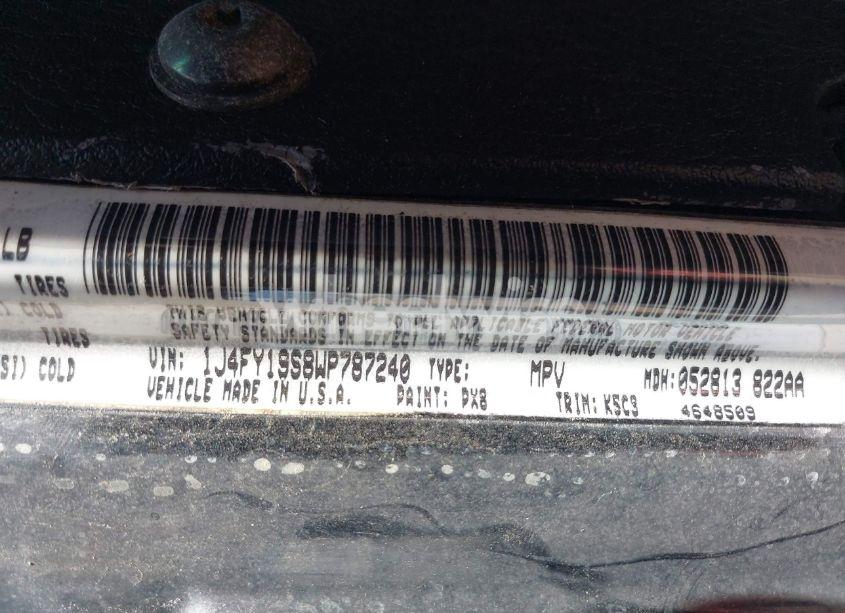 Photo 9 of 1998 Jeep Wrangler SPORT (VIN 1J4FY19S8WP787240)