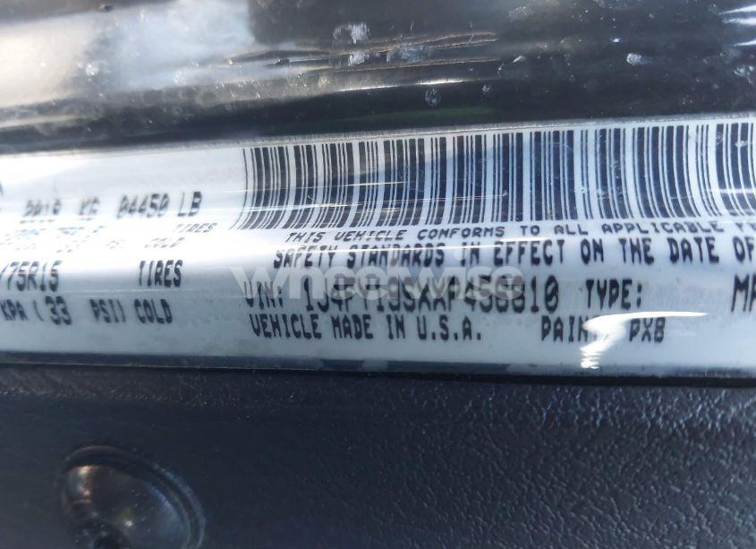 Photo 9 of 1999 Jeep Wrangler SPORT (VIN 1J4FY19SXXP456810)