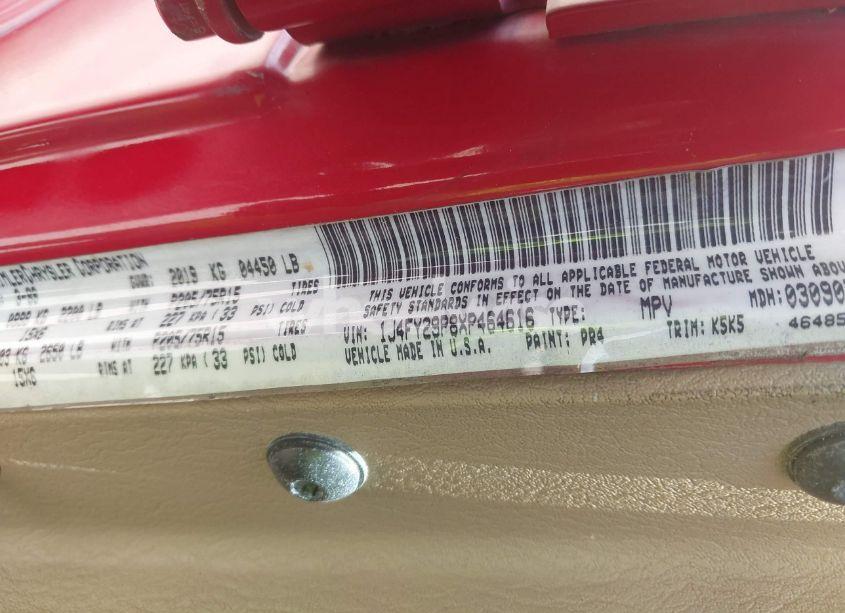 Photo 9 of 1999 Jeep Wrangler SE (VIN 1J4FY29P8XP464616)