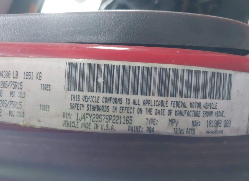 Photo 9 of 1995 Jeep Wrangler / YJ SE (VIN 1J4FY29S7SP221165)