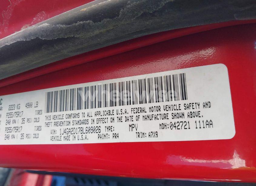 Photo 9 of 2011 Jeep Wrangler SPORT (VIN 1J4GA2D17BL609026)