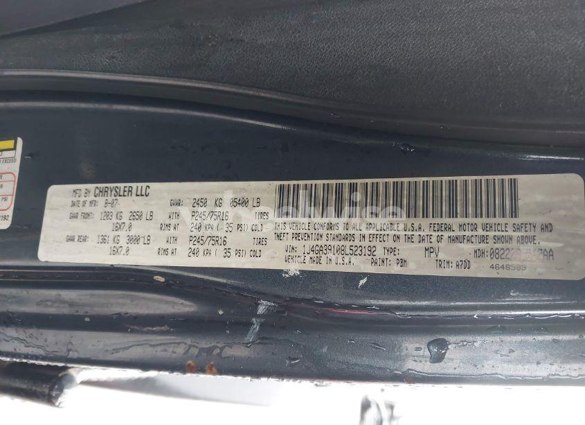 Photo 9 of 2008 Jeep Wrangler UNLIMITED X (VIN 1J4GA39108L523192)