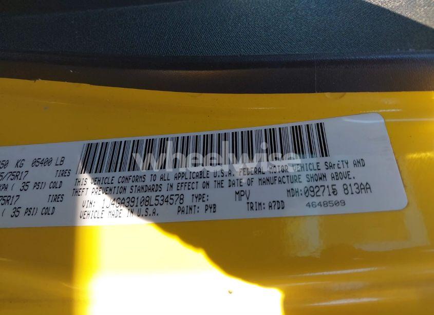 Photo 9 of 2008 Jeep Wrangler UNLIMITED X (VIN 1J4GA39108L534578)