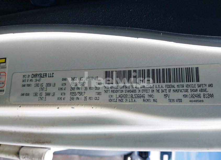 Photo 9 of 2008 Jeep Wrangler UNLIMITED X (VIN 1J4GA39118L536646)