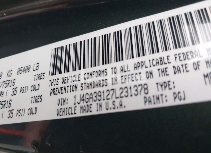 Photo 9 of 2007 Jeep Wrangler UNLIMITED X (VIN 1J4GA39127L231378)