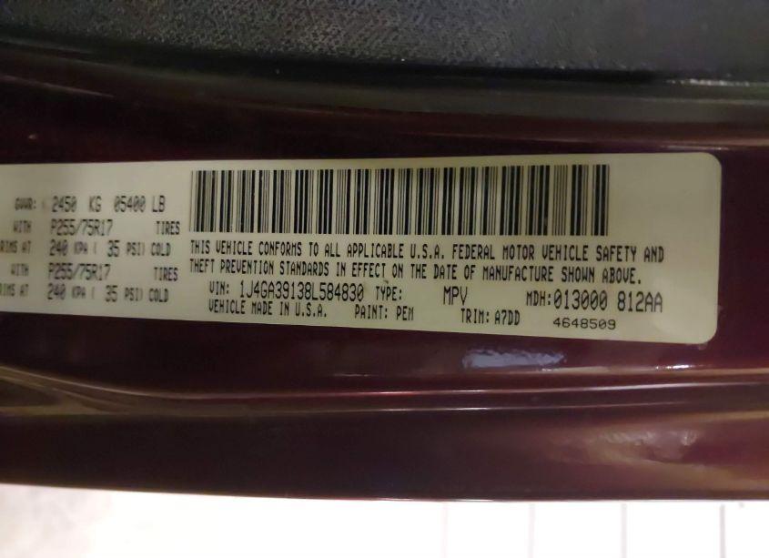 Photo 9 of 2008 Jeep Wrangler UNLIMITED X (VIN 1J4GA39138L584830)