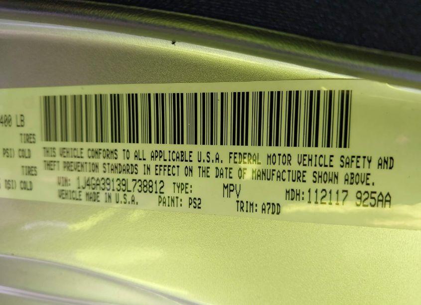 Photo 9 of 2009 Jeep Wrangler UNLIMITED X (VIN 1J4GA39139L738812)