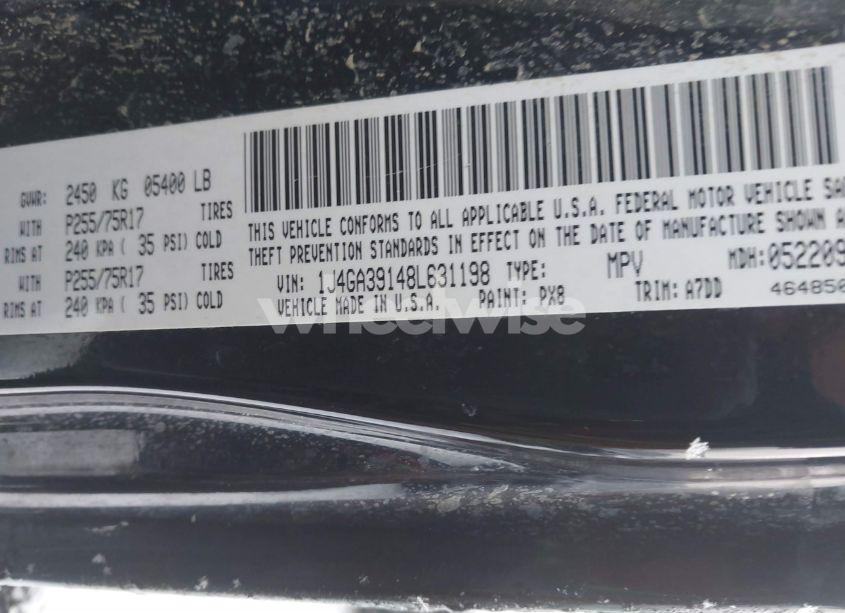 Photo 9 of 2008 Jeep Wrangler UNLIMITED X (VIN 1J4GA39148L631198)