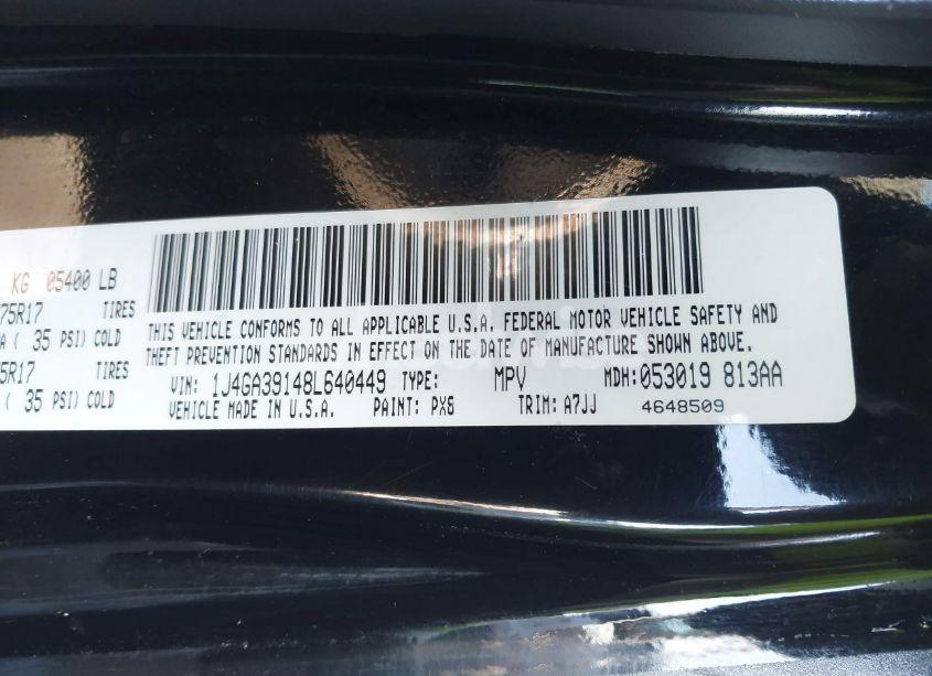 Photo 9 of 2008 Jeep Wrangler UNLIMITED X (VIN 1J4GA39148L640449)