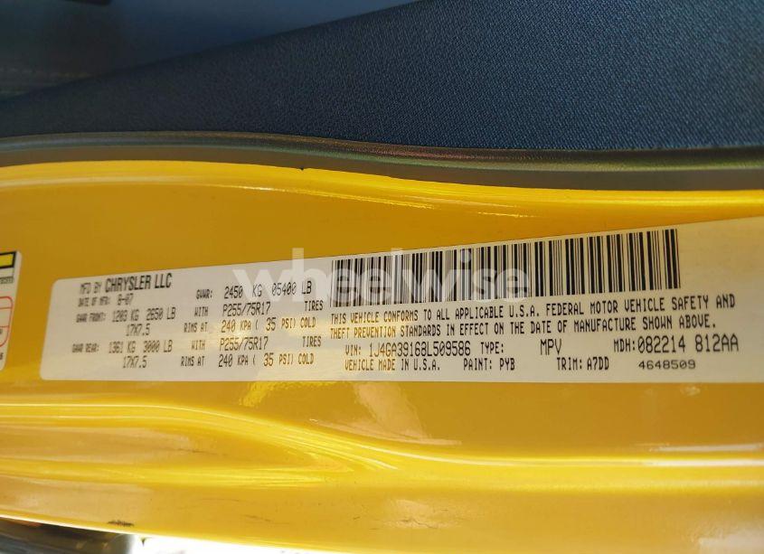 Photo 9 of 2008 Jeep Wrangler UNLIMITED X (VIN 1J4GA39168L509586)