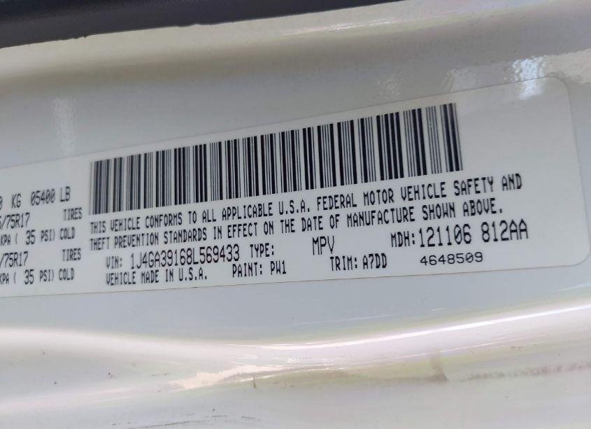 Photo 9 of 2008 Jeep Wrangler UNLIMITED X (VIN 1J4GA39168L569433)