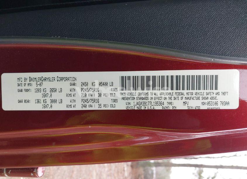 Photo 9 of 2007 Jeep Wrangler X (VIN 1J4GA39177L195364)