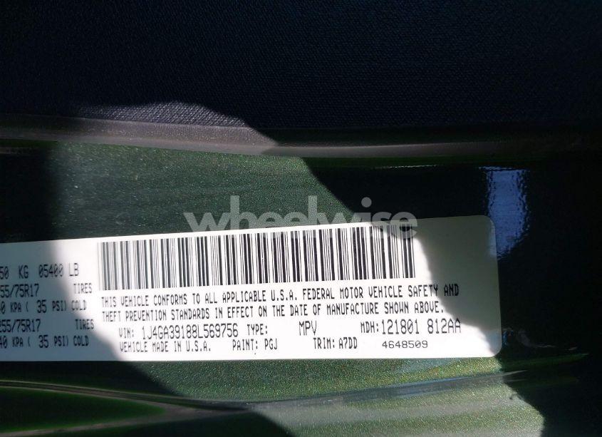 Photo 9 of 2008 Jeep Wrangler UNLIMITED X (VIN 1J4GA39188L569756)