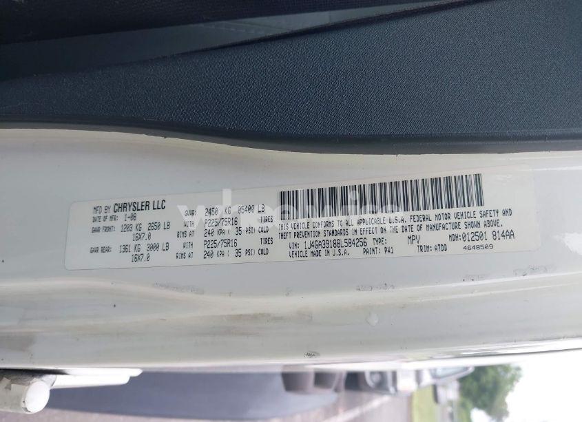 Photo 9 of 2008 Jeep Wrangler UNLIMITED X (VIN 1J4GA39188L584256)