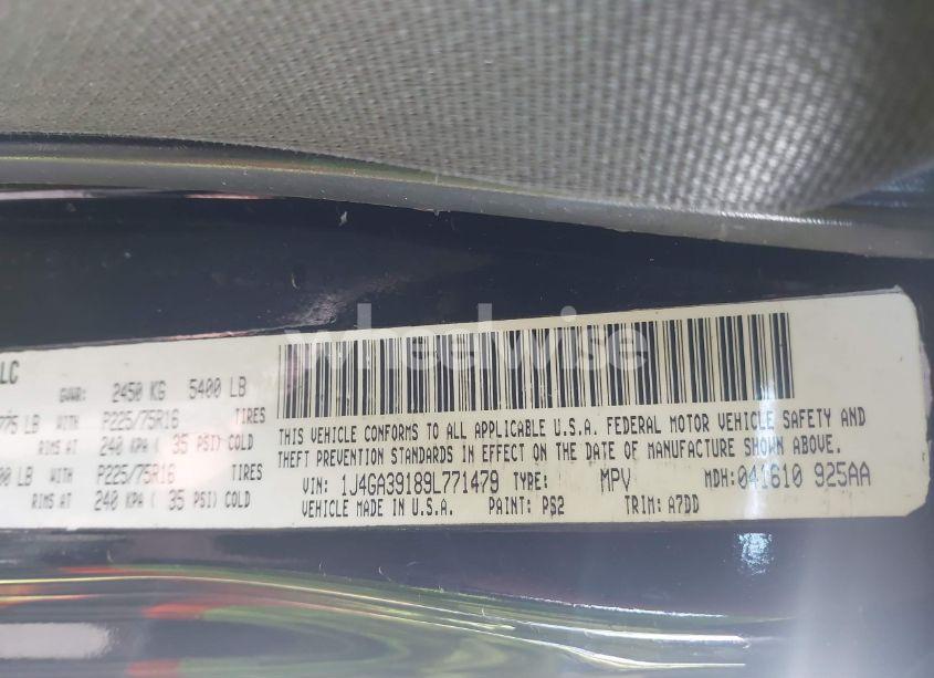 Photo 9 of 2009 Jeep Wrangler UNLIMITED X (VIN 1J4GA39189L771479)