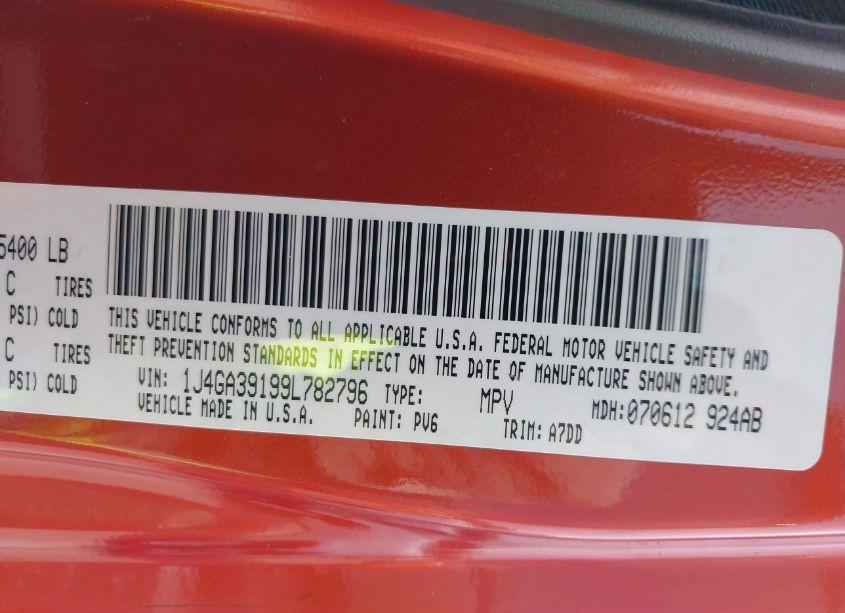 Photo 9 of 2009 Jeep Wrangler UNLIMITED X (VIN 1J4GA39199L782796)